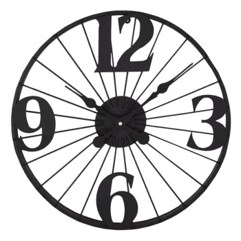 Galaxy Duvar Saati Siyah Metal Çerçeve 2 Dm-60-k