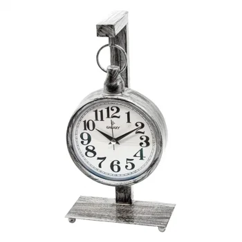 Galaxy Masa Saati Ayaklı Gri Siyah 18 * 37 Cm  Ayp-832-gk