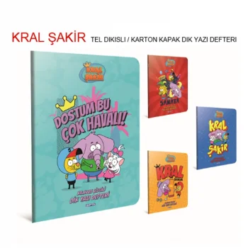 Gıpta Kral Şakir A5 Dikişli Karton Kapak Dik Yazı Defteri 40 Yaprak 5673