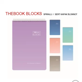 Gıpta Thebook Blocks A4 Spiralli Sert Kapak Bloknot 100 Yaprak Çizgili 5521