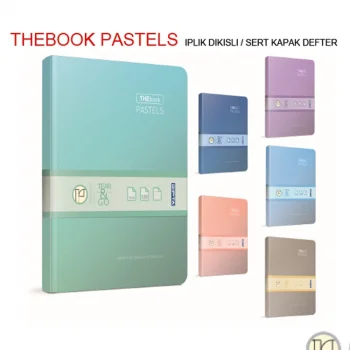 Gıpta Thebook Pastels 20x28 Dikişli Sert Kapak Defter 296 Yaprak Kareli 3484