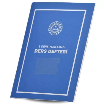 Gülpaş 25*35 Plastik Kapak 8 Derslik Yoklamalı Ders Defteri Zımbalı Dikişli 388