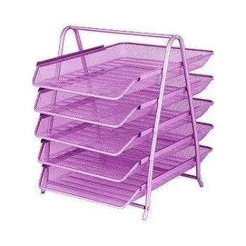 İnox 3950 File 5 Li Evrak Rafı Pembe