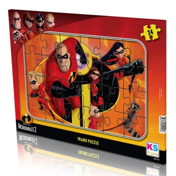 Ks Games Puzzle 24 Parça Incredibles 2 Frame Inc704 Ksgm