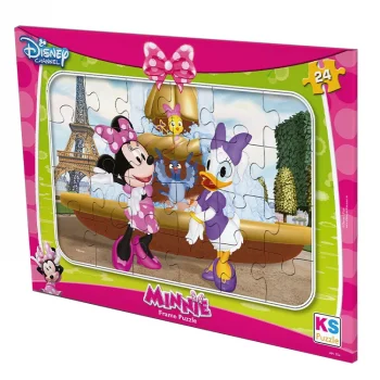 Ks Games Puzzle 24 Parça Minnie Mose Frame Min704 Ksgm