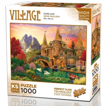 Ks Games Puzzle Yetişkin 1000 Parça Castle Land 20779 Ksgm