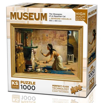 Ks Games Puzzle Yetişkin 1000 Parça The Obsequies Of An Egyptian Cat 20668 Ksgm