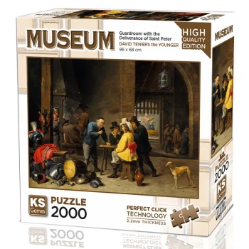 Ks Games Puzzle Yetişkin 2000 Parça Guardroom With The Deliverance Of Saint Peter 22518 Ksgm