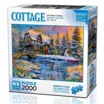Ks Games Puzzle Yetişkin 2000 Parça Parça Old Winter 22526 Ksgm