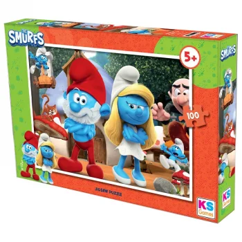Ks Games Puzzle 100 Parça Smurf Smr714