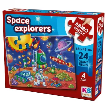Ks Games Puzzle 24 Parça Space Explorers Jumbo Jp-31011 Ksgm