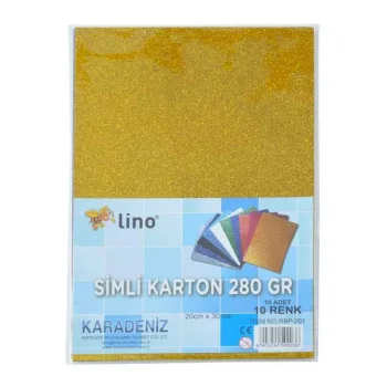 Lino Simli Karton 20*30 Cm 250 Gr 10lu Karışık Renk Rbp-301