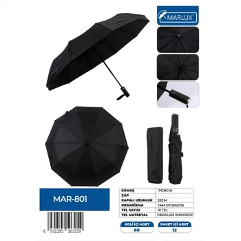 Marlux Mar-801 Otomatik Şemsiye 103259 *60
