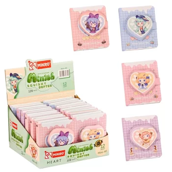 Mikro Mini-40 Minish Heart Squishy Mini Not Defteri 128 Yp. Shnk