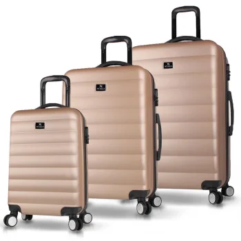 My Valice Colors Abs Kabin Orta Ve Büyük Boy Gold 3lü Valiz Seti