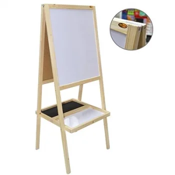 Panda 35x50 Öğrenci Tipi Ahşap Ayakli Sepetli Çati Beyaz Siyah Pan299