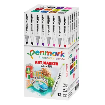 Penmark Markers Art Brush Kalem 12 Li Set Hs-9000-12