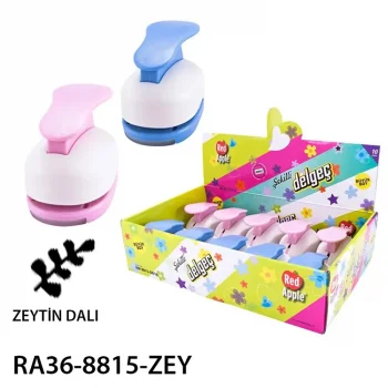 Red Apple Şekilli Delgeç 3.80 Cm Büyük Boy Zeytin Dalı Ra36-8815