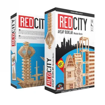 Redka Ahşap Bloklar 50 Parça Doğal Renk Rd5670