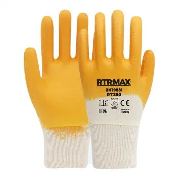 Rtrmax Rh19881 Nitril Kaplı Pamuk Eldiven No:9/l 377638 *288