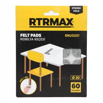 Rtrmax Rnu0201 Mobilya Altı Keçesi Gri 20mm 379168 *24