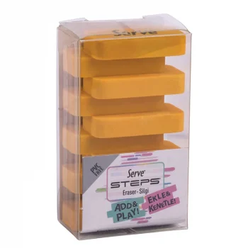 Serve Steps Silgi Pastel Hardal Sarisi Tekli Pet Sv-stepssgp1hs