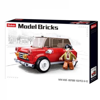 Sluban Model Bricks Kırmızı Retro Araba 1016000256000