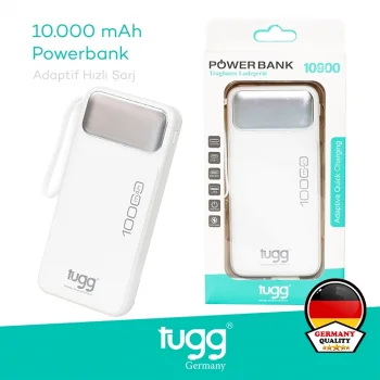 Tugg Germany Power Bank 10.000mah. Beyaz 123402