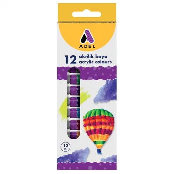 Adel Akrilik Boya Tüp 12 Ml 12li 2340000038