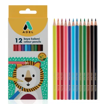 Adel Kuru Boya Kalemi Karton Kutu 12li Tam Boy 2112315001000