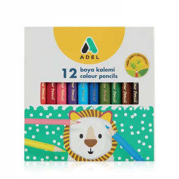 Adel Kuru Boya Kalemi12li Yarım Boy 2112325001000