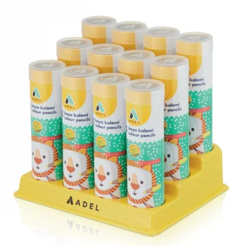 Adel Kuru Boya Kalemi Metal Tüp 24lü Tam Boy 2112360013000