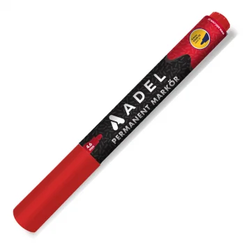 Adel Permanent Markör 2019 Yuvarlak Uç Kırmı 4201980032