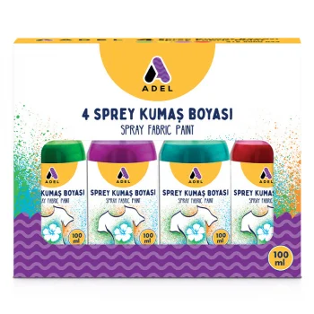 Adel Kumaş Boyası Sprey 4lü-2 Canlı Paket 2188000044000