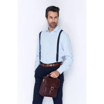 Aka El Çantası 204-4 Floter Kahve Deri