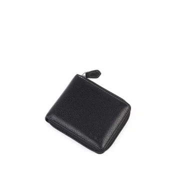 Aka Erkek Cüzdan 818-2 Floter Siyah Büyük Boy Deri