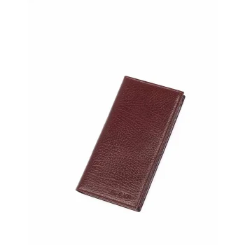 Aka Erkek Telefonluk El Cüzdanı 810-61 Parlak Kahve Deri