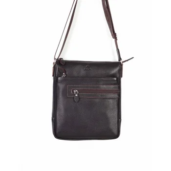 Aka Omuzdan Askılı Çanta 343-61 Floter Parlak Kahve Deri