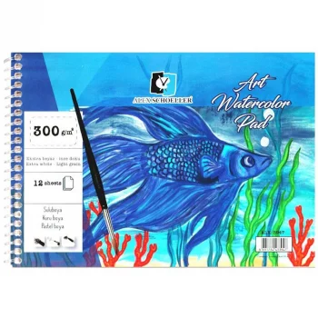 Alex Schoeller Suluboya Kağıdı A4 300 Gr Spiralli Yan Blok Alx-3930 300.17