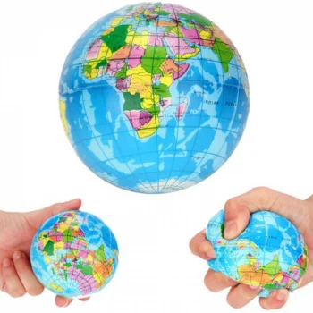 Almiran Alm-3403 Stres Topu 7.6cm Orta Boy - Dünya Haritalı *576