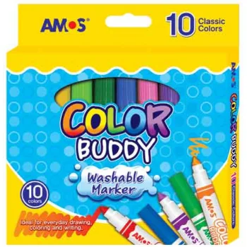Amos Keceli Boya Kalemi Color Buddy M 10lu Cm10p-m
