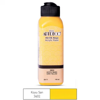 Artdeco Akrilik Boya 140 Ml Koyu Sarı Y-070r-3602