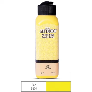 Artdeco Akrilik Boya 140 Ml Sarı Y-070r-3601