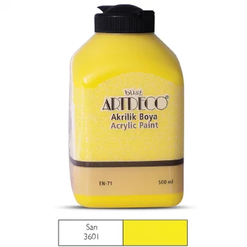 Artdeco Akrilik Boya 500 Ml Sarı Y-070l-3601