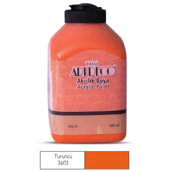 Artdeco Akrilik Boya 500 Ml Turuncu Y-070l-3603