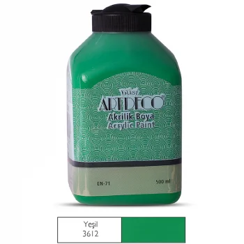 Artdeco Akrilik Boya 500 Ml Yeşil Y-070l-3612