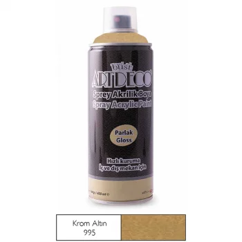 Artdeco Akrilik Sprey Boya 400 Ml Krom Altın Y-400-995