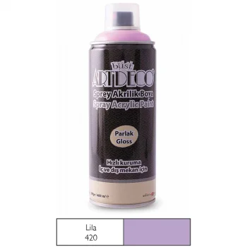Artdeco Akrilik Sprey Boya 400 Ml Lila Y-400-420