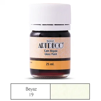 Artdeco Cam Boyası 25 Ml Beyaz 030a-19
