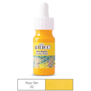 Artdeco Ebru Boyası 30 Ml Koyu Sarı Y-016b-02